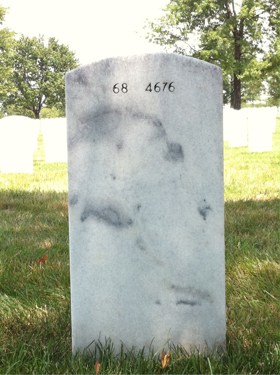 Back of headstone — Maxwell Haydon