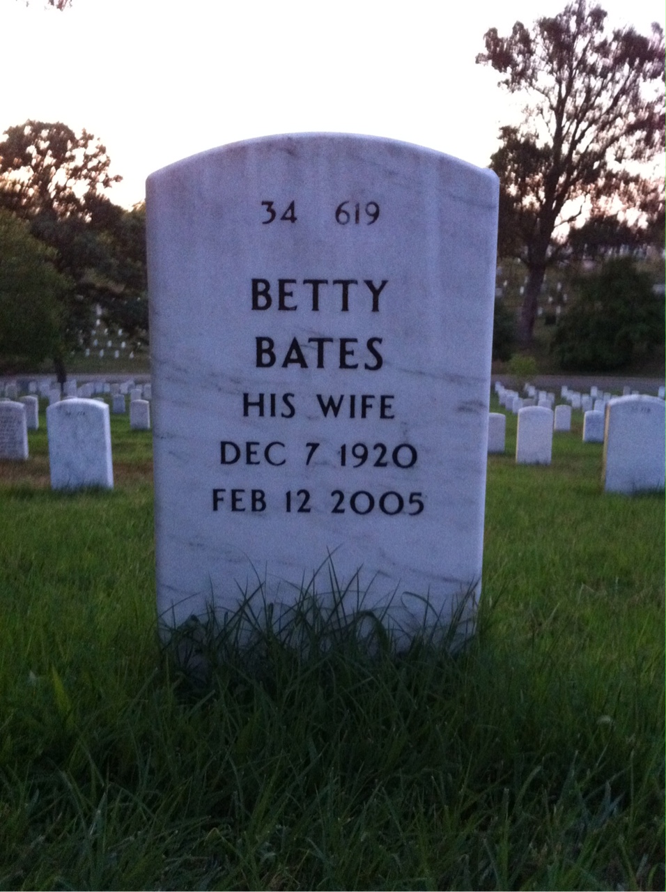 Back of headstone — George Myers