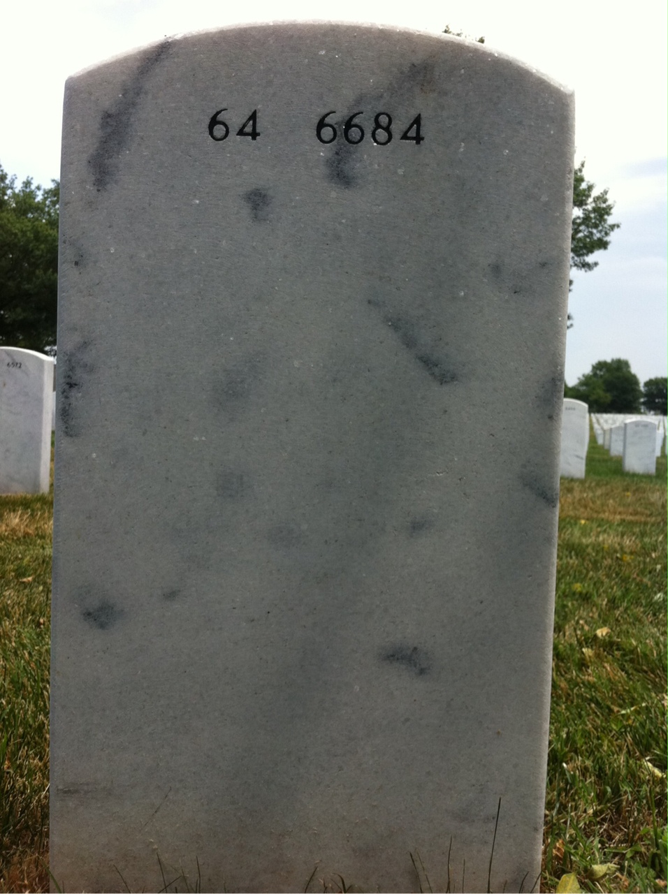 Back of headstone — Seymour Weiner