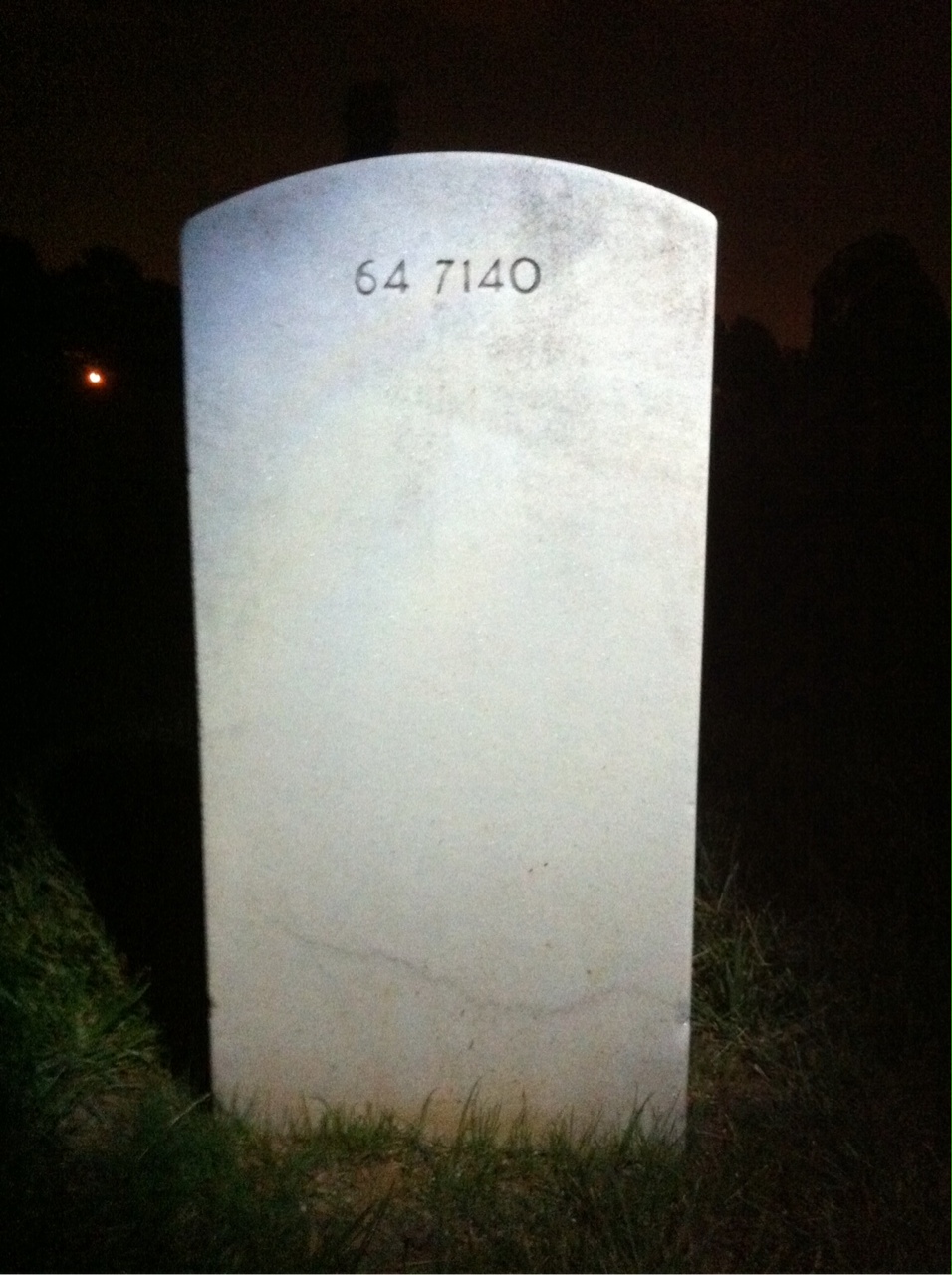Back of headstone — Lizette Alvarez