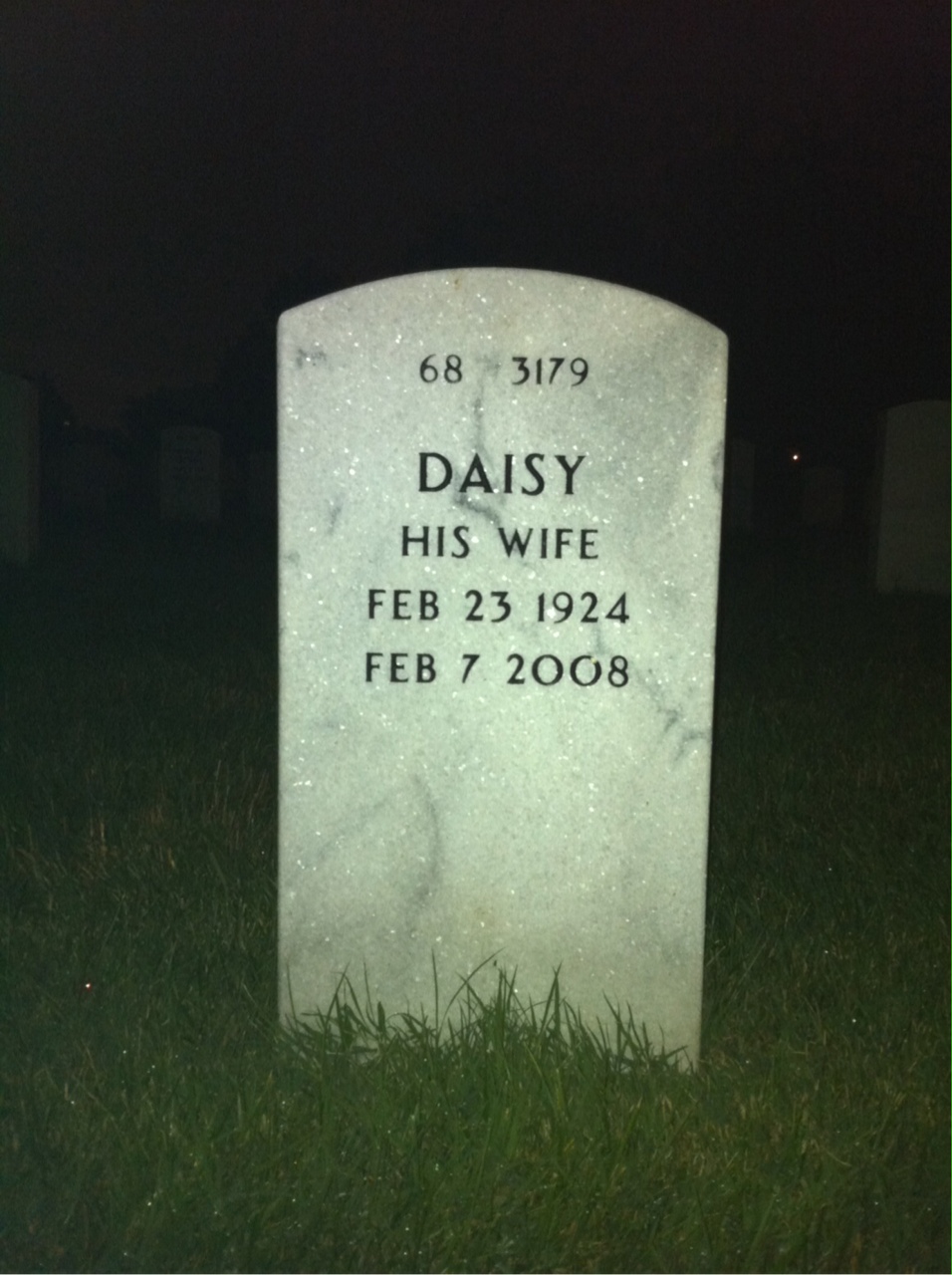 Back of headstone — John Edwards