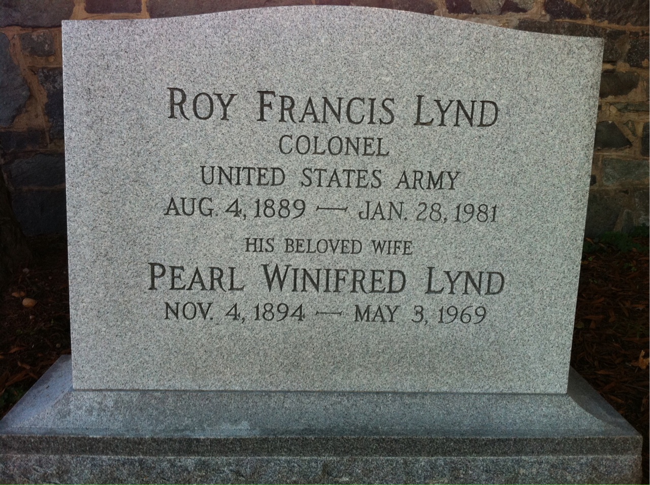 Roy F Lynd