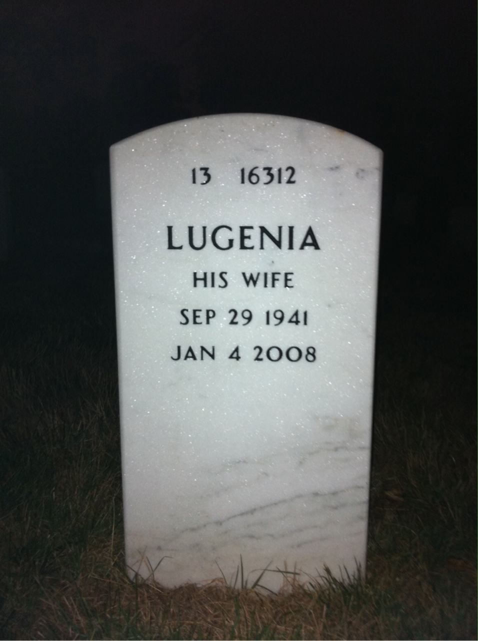 Back of headstone — James Oxley