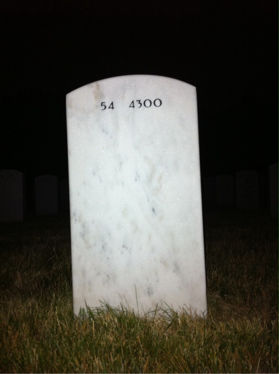 Back of headstone — Robert Bjoring