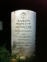 Aaron Aumiller — Headstone Front