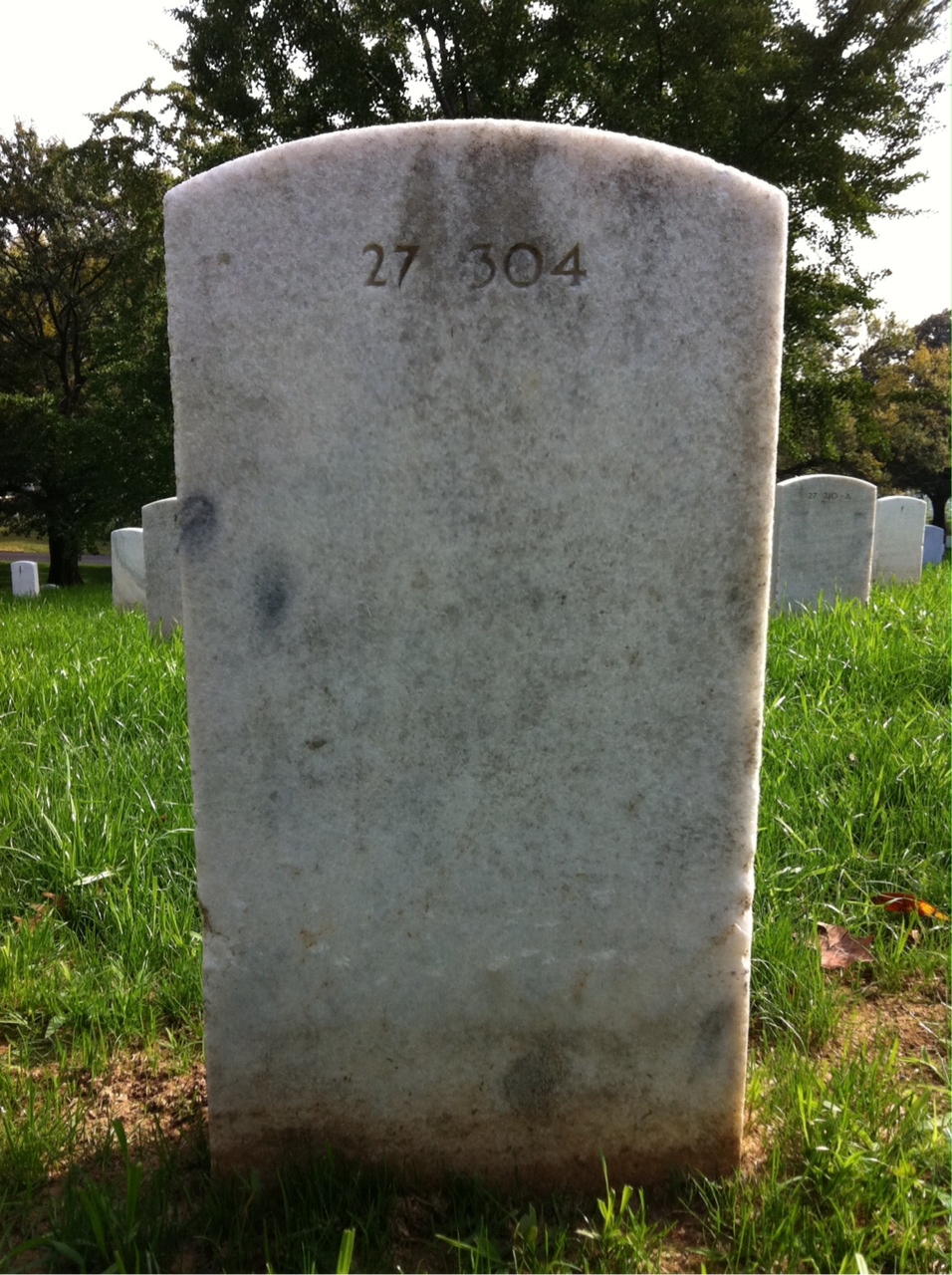 Back of headstone — Mathew Mitzel