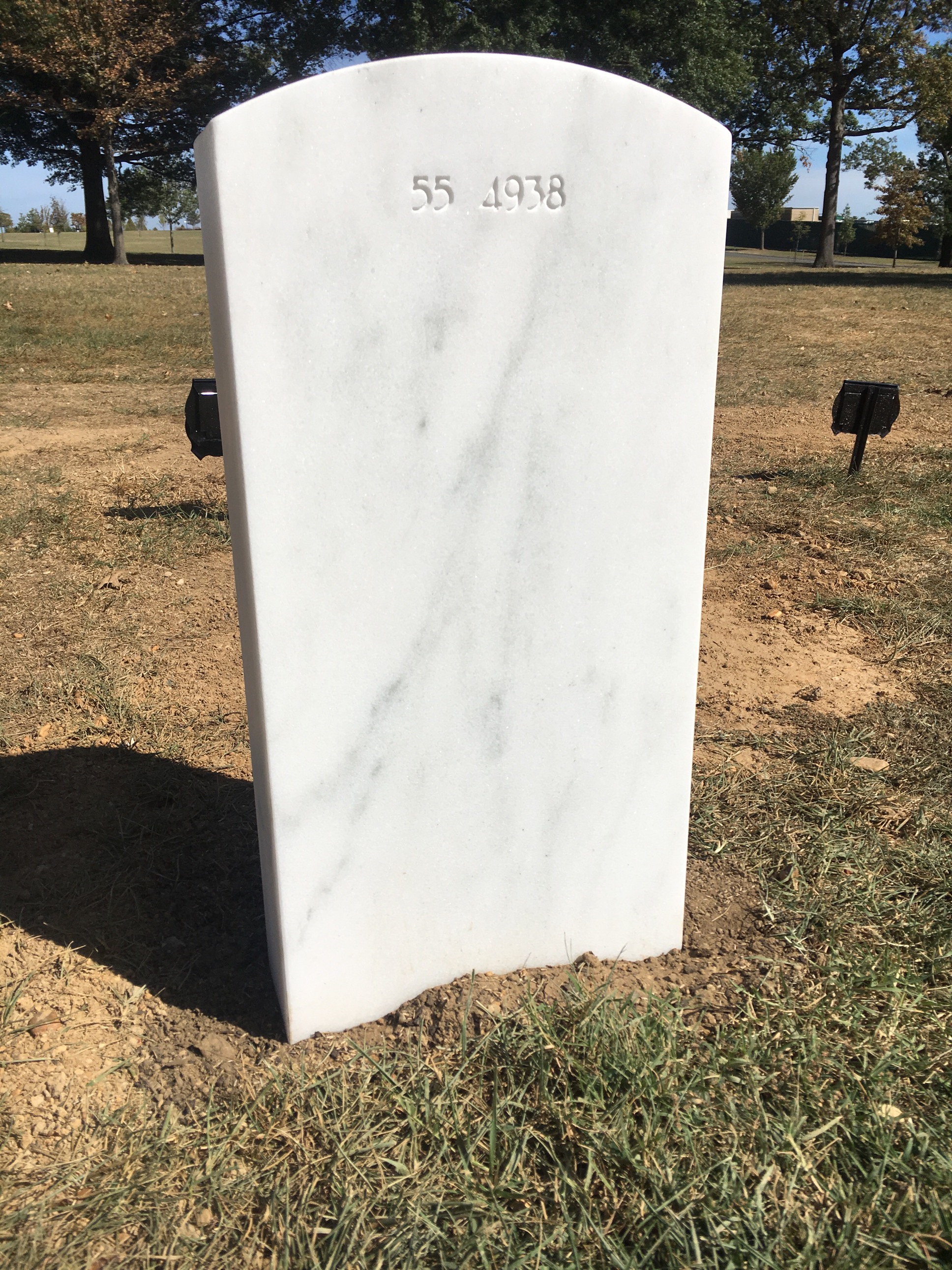 Back of headstone — William Jordan Fitzhugh