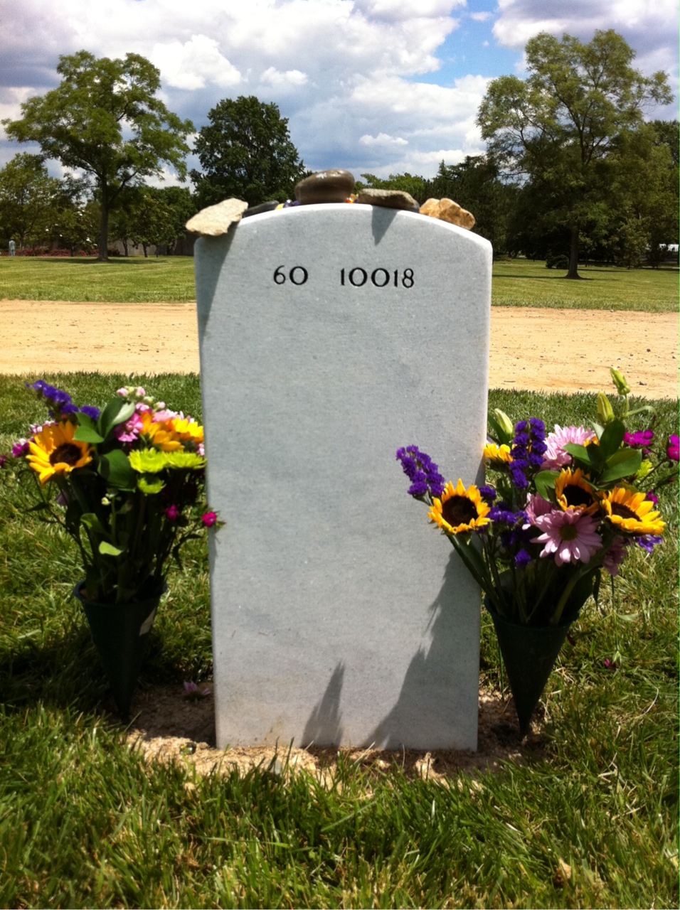 Back of headstone — Joshua Cole Pairsh