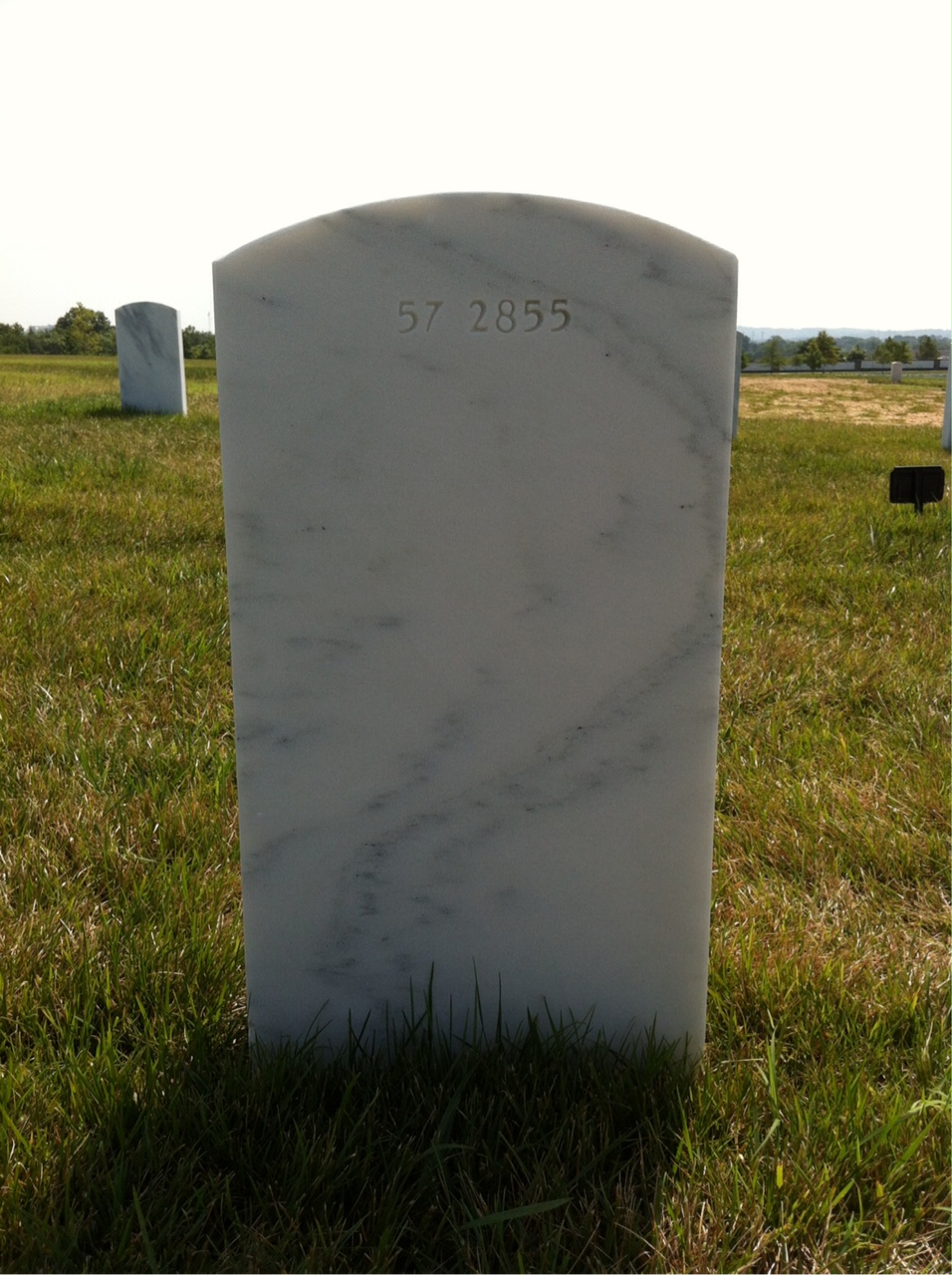 Back of headstone — George Adamson