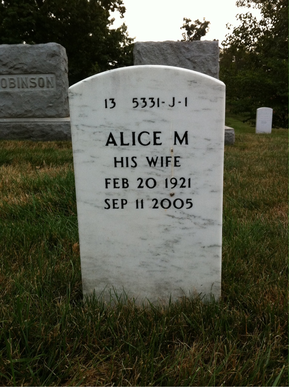 Back of headstone — Austin Yerks