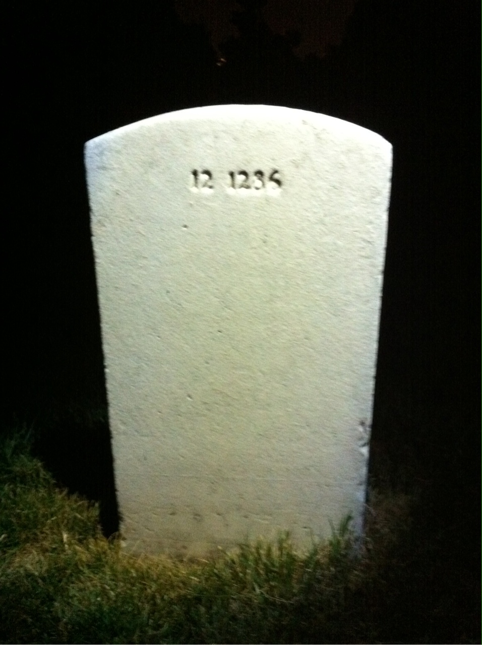 Back of headstone — Simon Adler