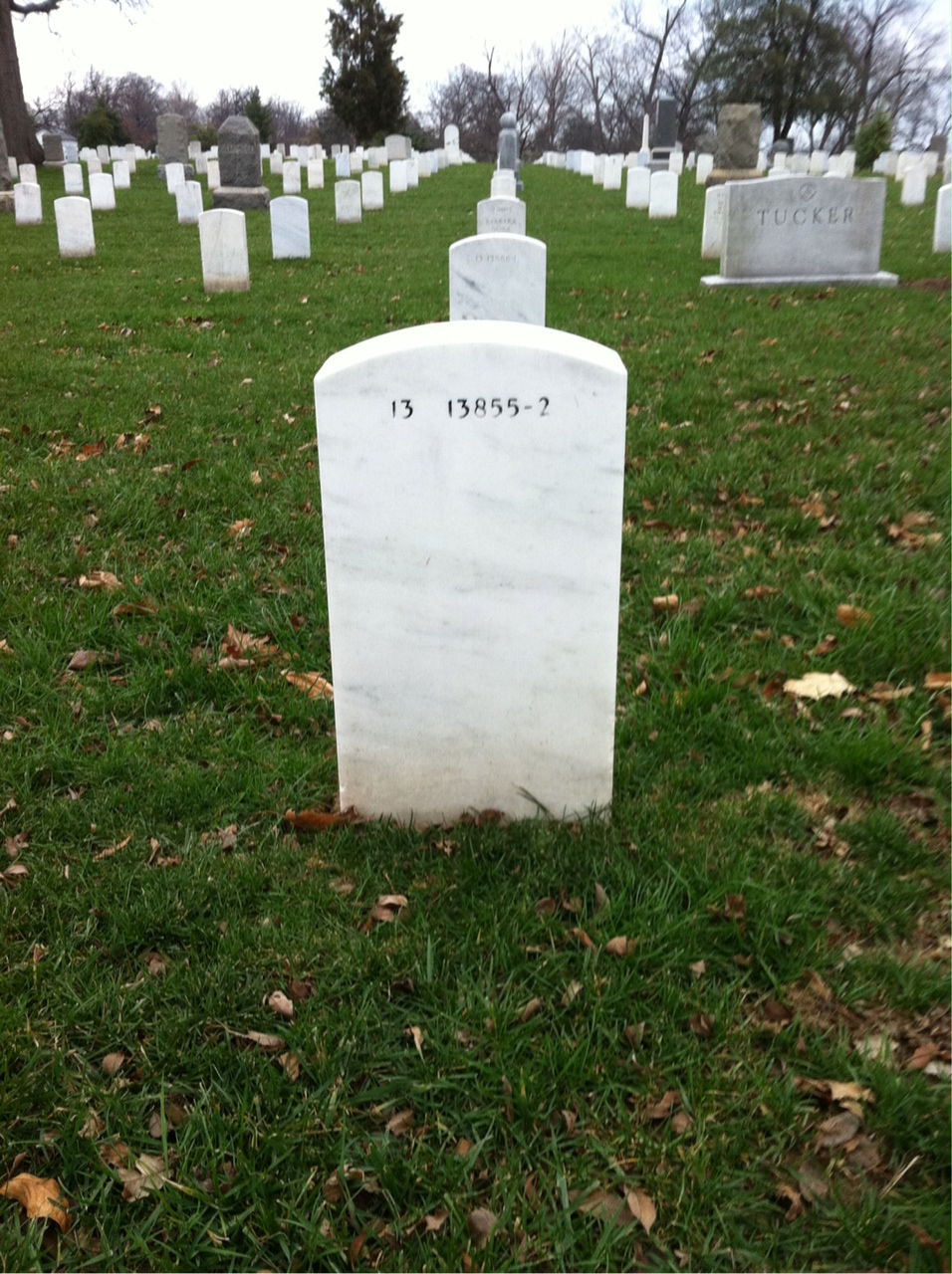 Back of headstone — Thomas Baber