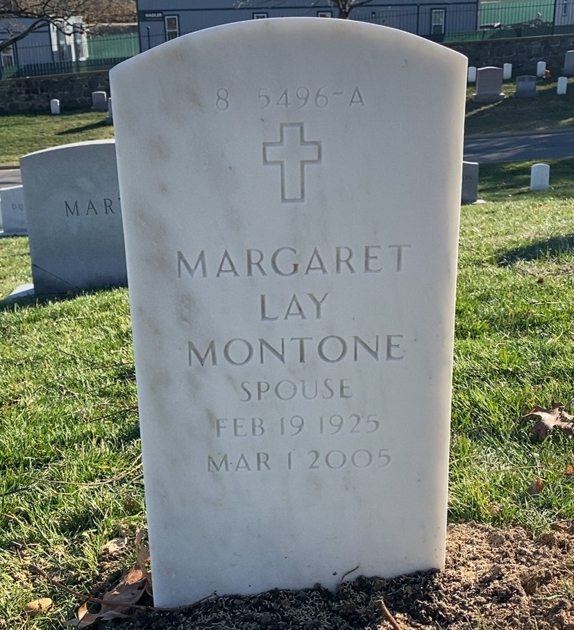 Back of headstone — Neil Montone
