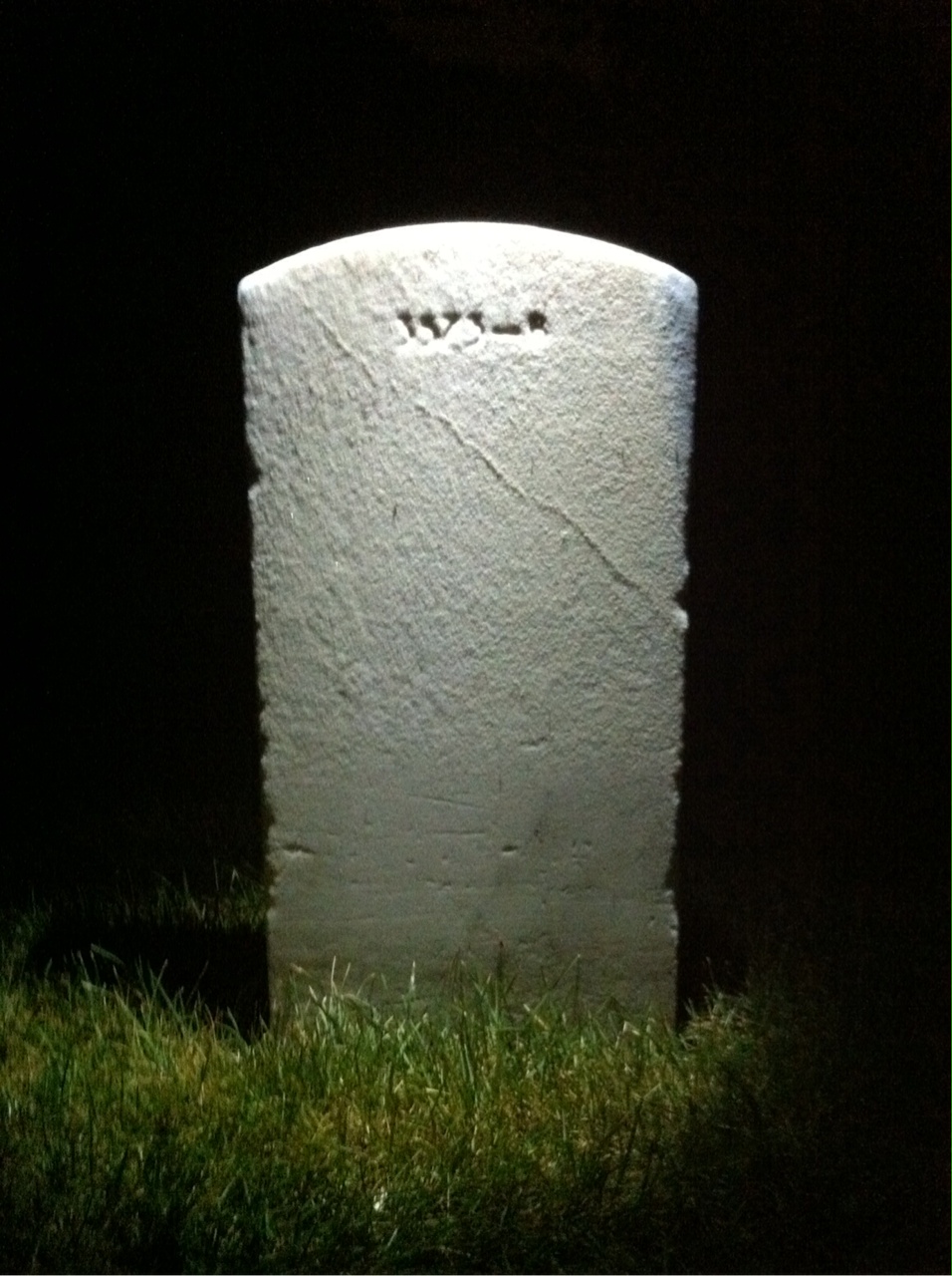 Back of headstone — Loraine Morrow