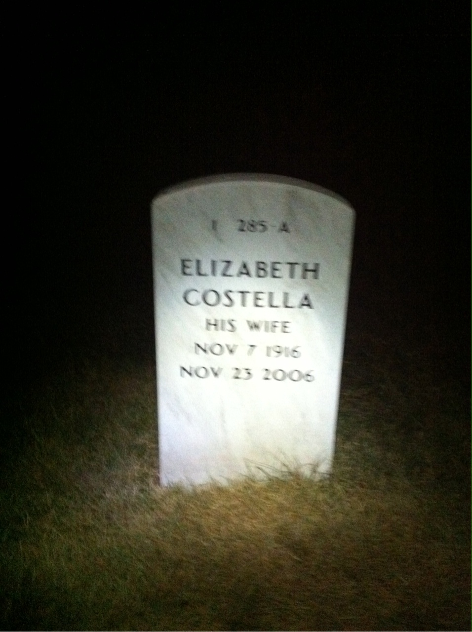 Back of headstone — Patrick Hoey