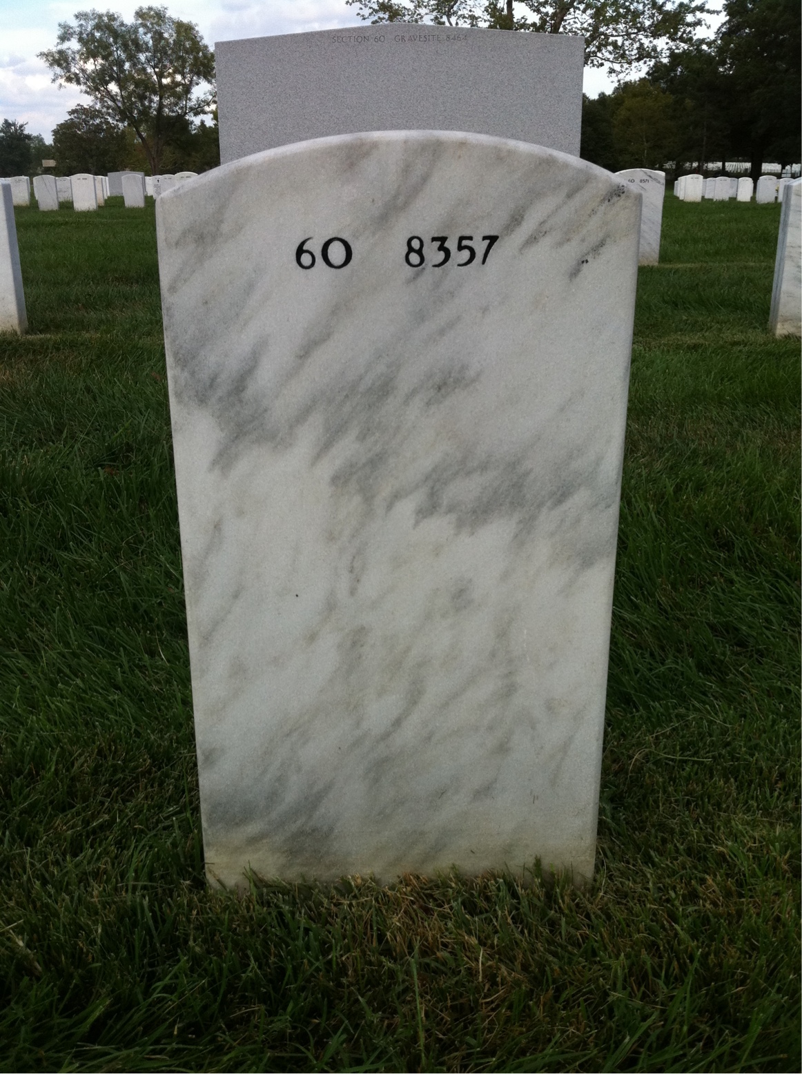 Back of headstone — Marshall Borofsky