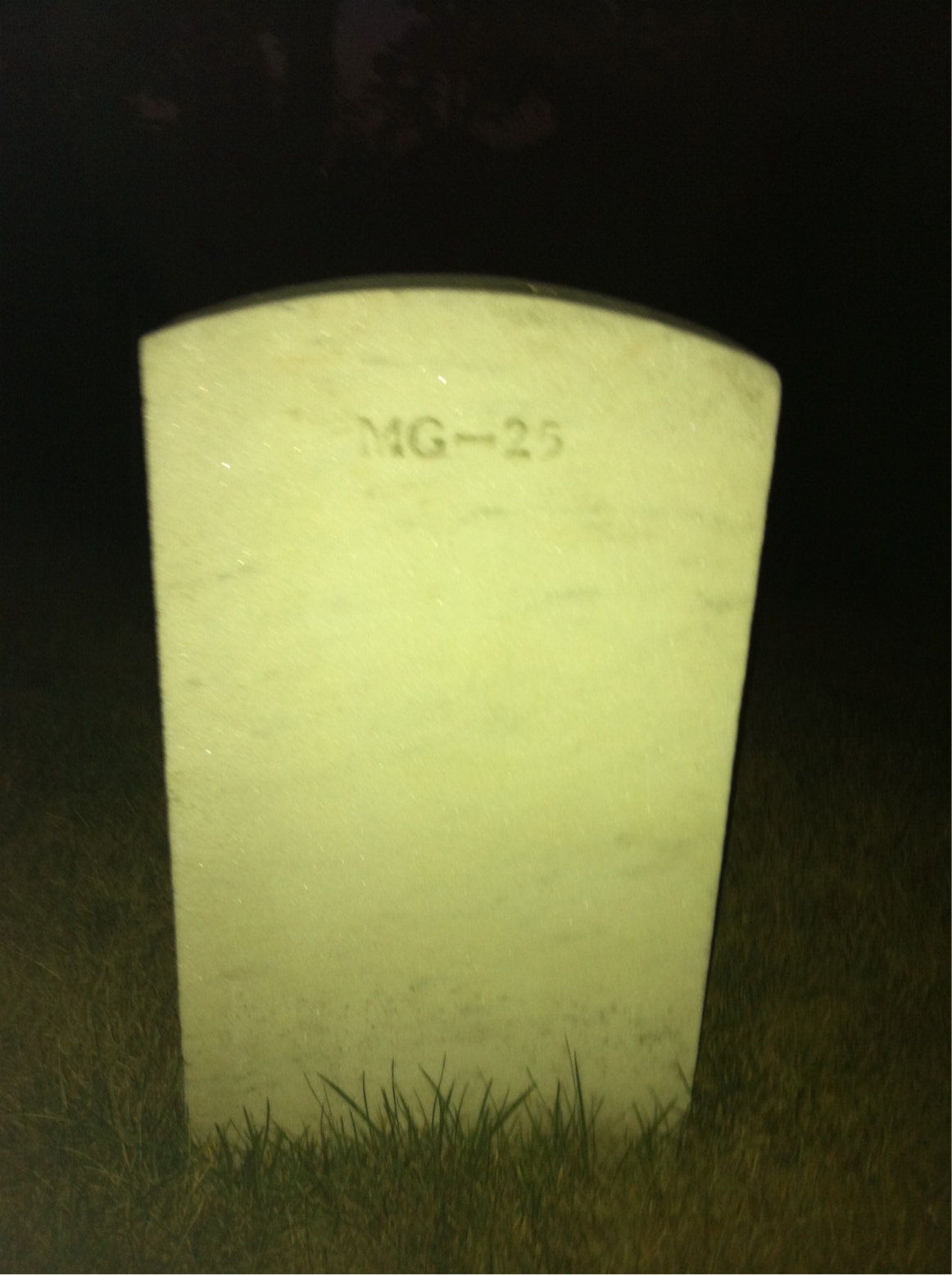 Back of headstone — Matthew Bennett