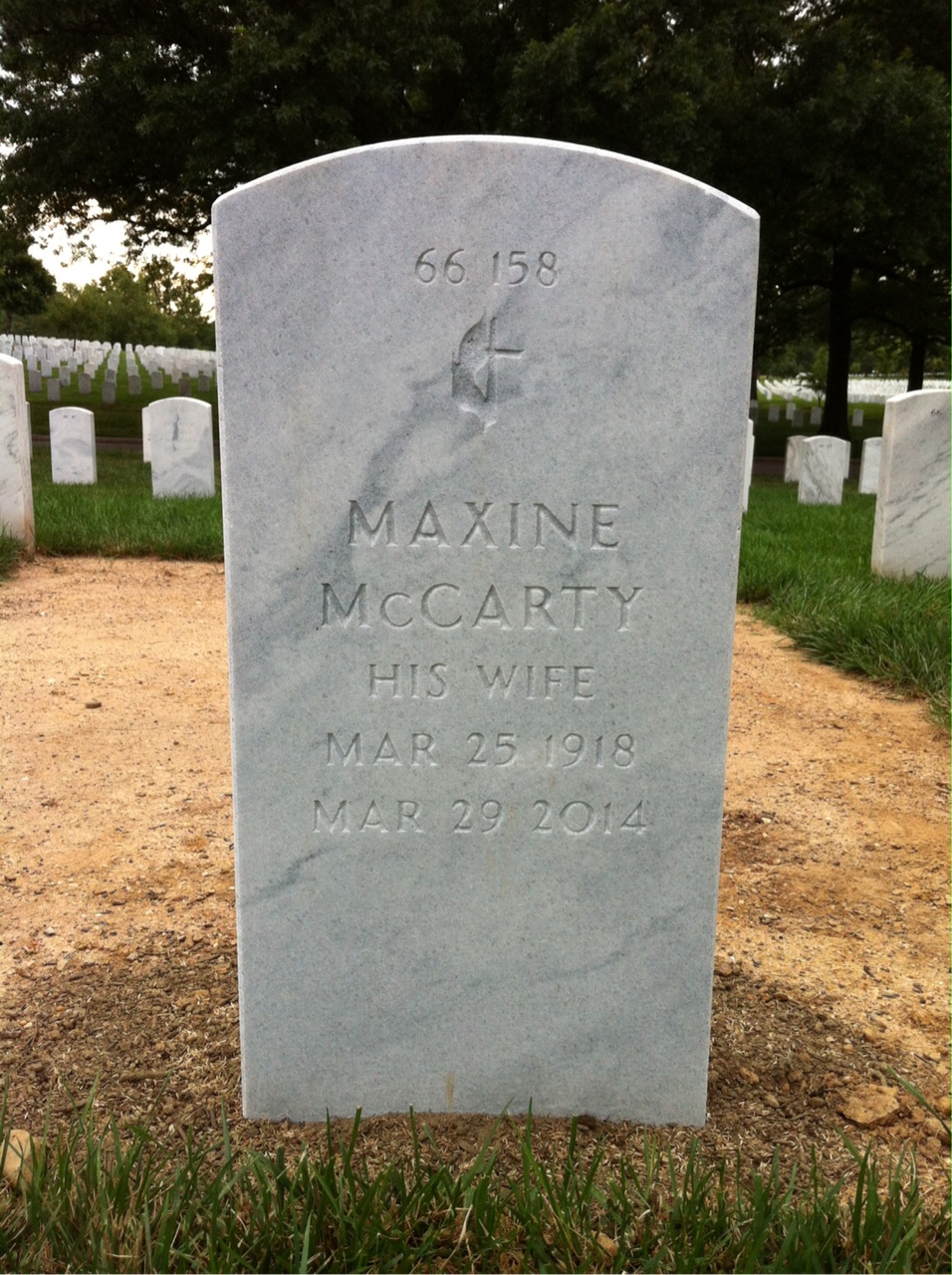 Back of headstone — Harry Seidel