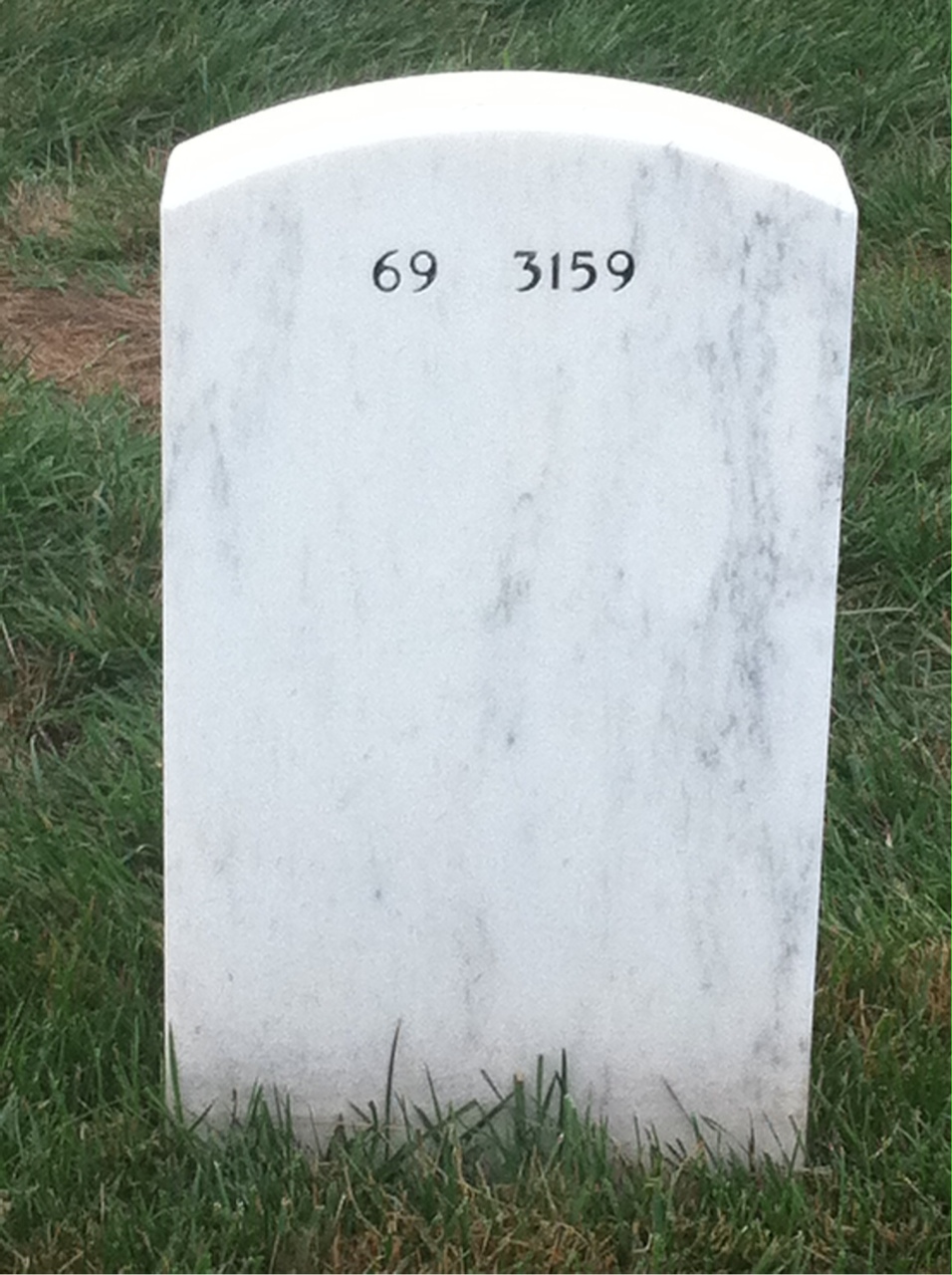 Back of headstone — Anthony Grodzicki