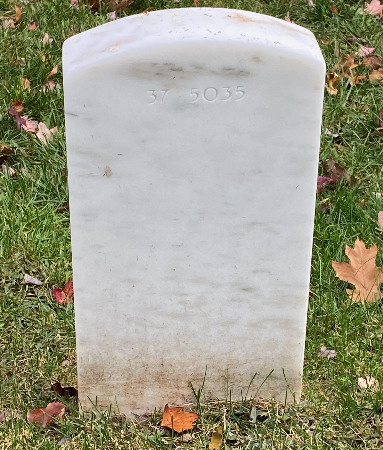 Back of headstone — Ronald Franklin Nalley