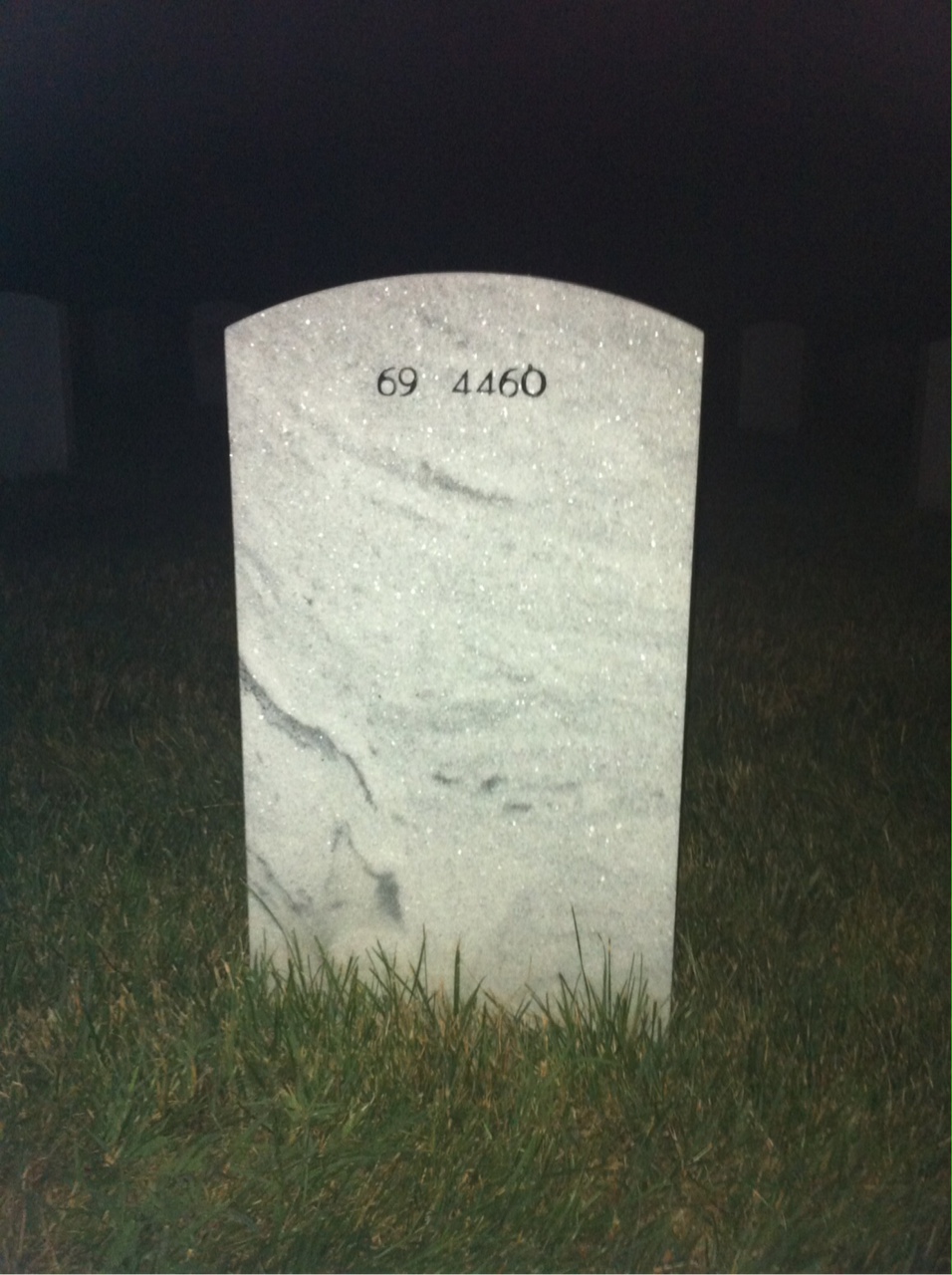 Back of headstone — Eddie Rainey