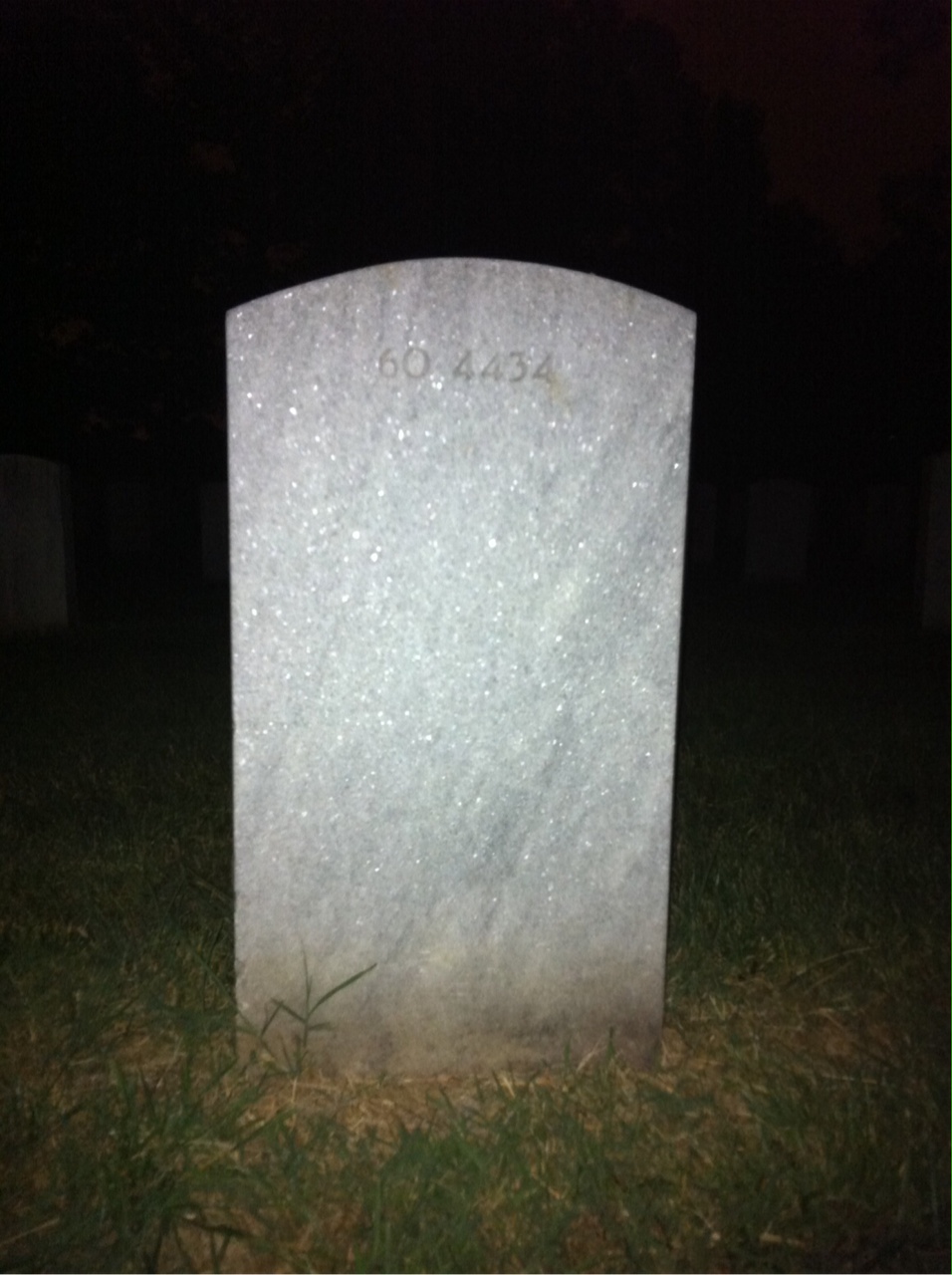 Back of headstone — William Harold Johnson