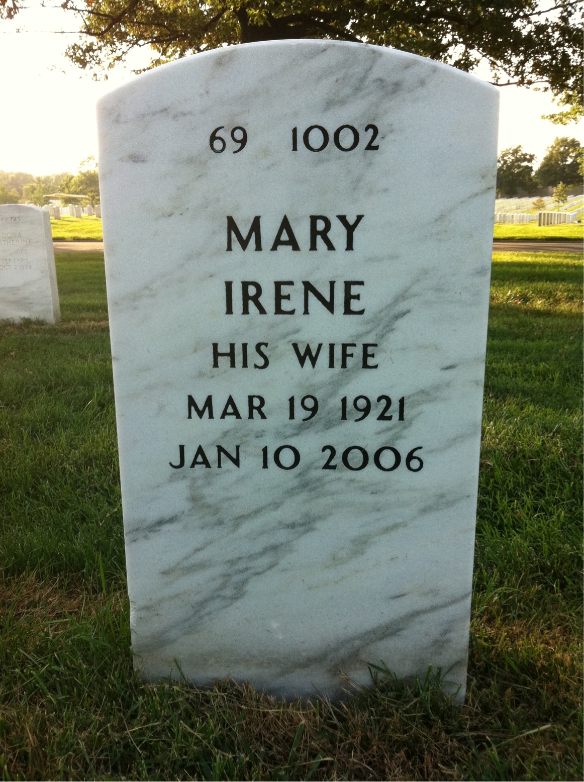 Back of headstone — Paul Leciejewski