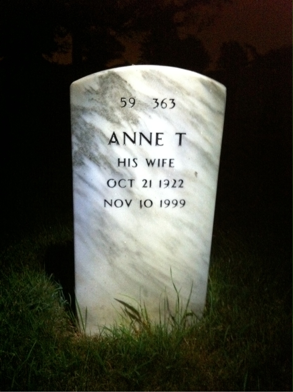 Back of headstone — Edwin Taylor