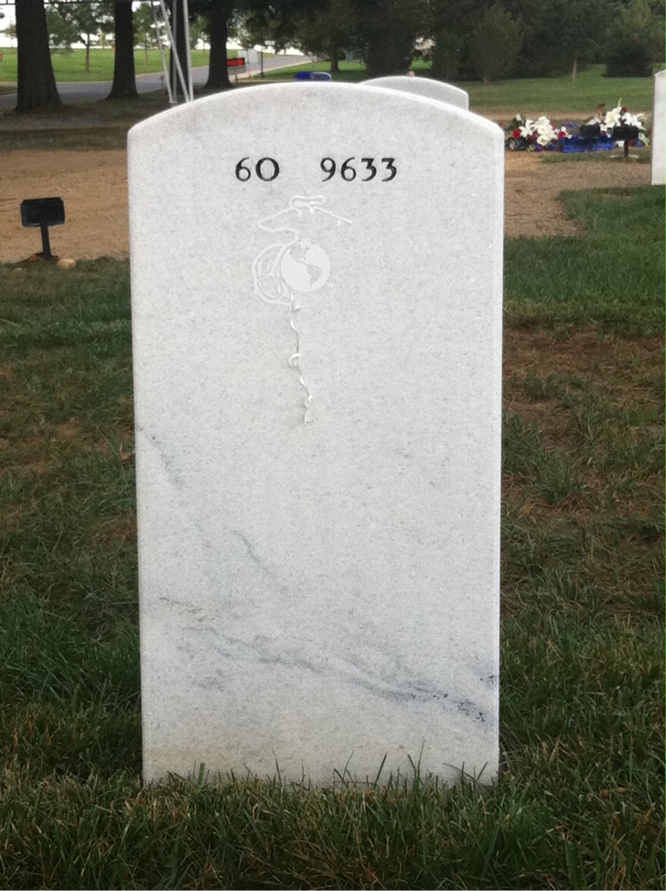 Back of headstone — Nicholas Adam Sprovtsoff