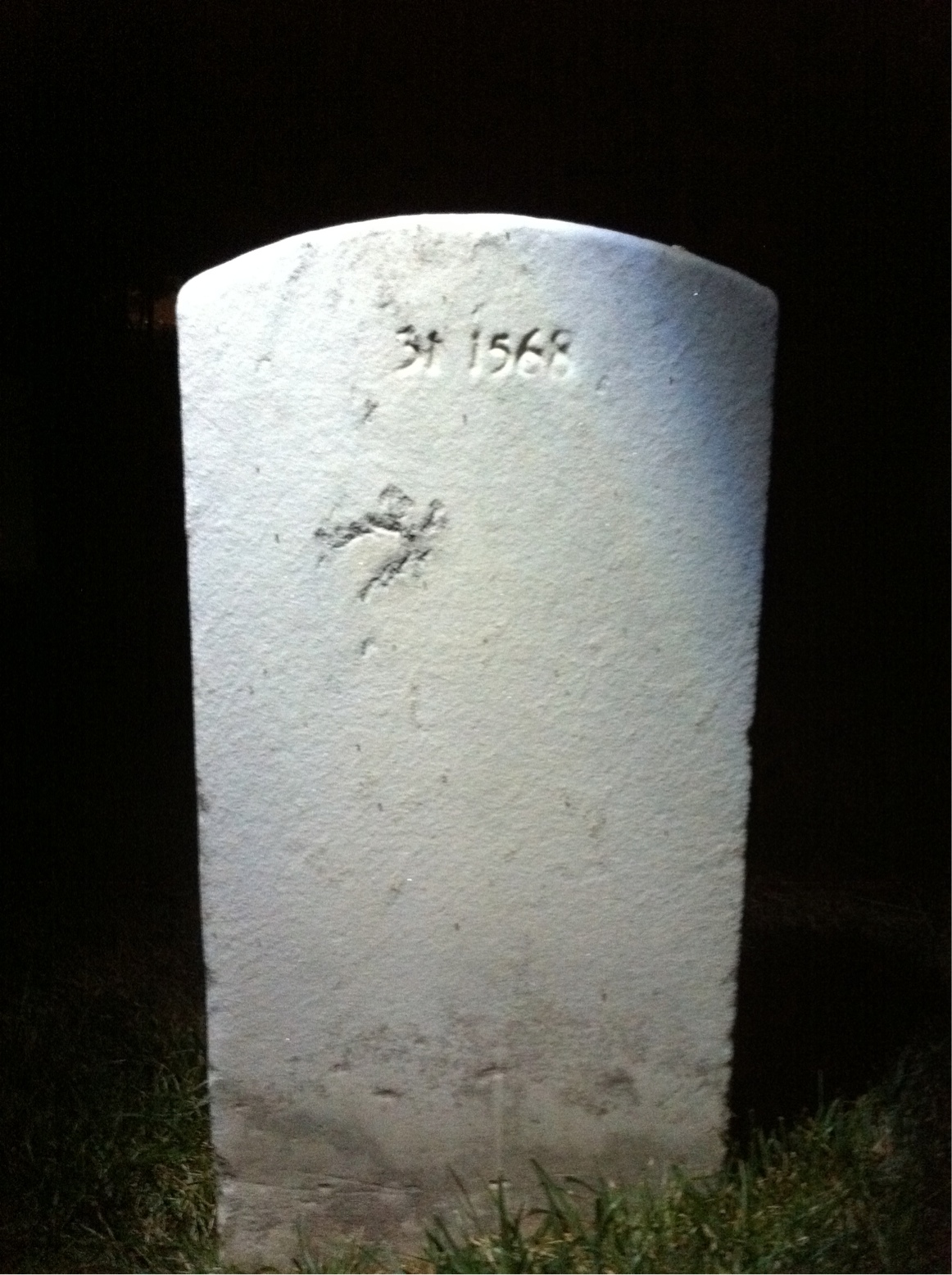 Back of headstone — Myrtle Munsey