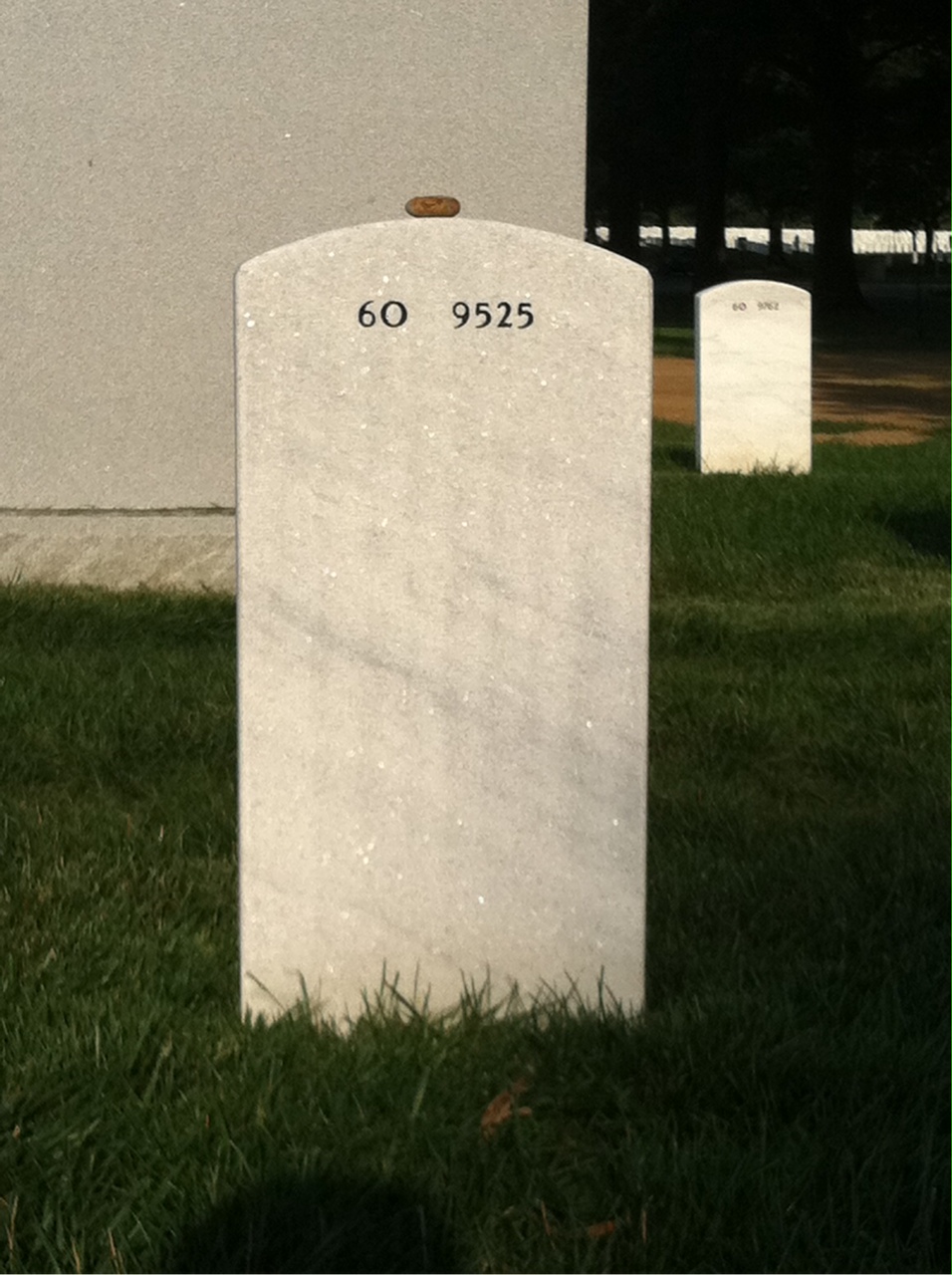 Back of headstone — Roy Wooley