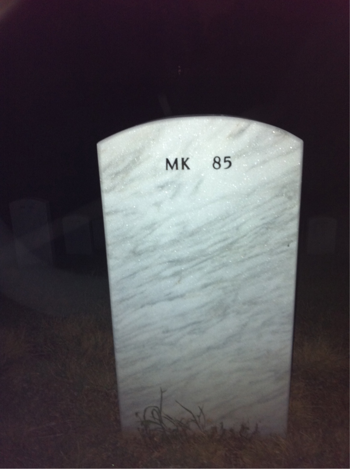 Back of headstone — John Flaherty