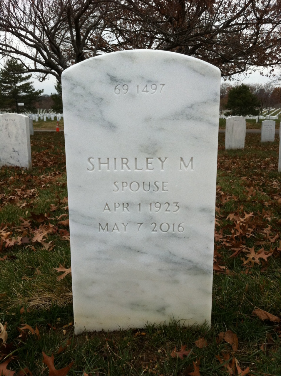 Back of headstone — James Armstrong