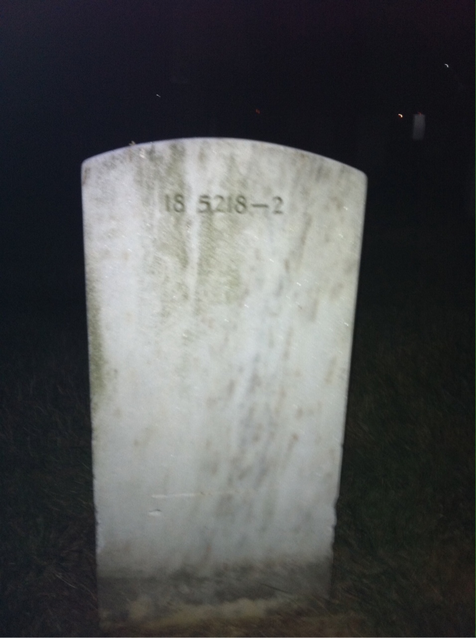 Back of headstone — Mary Musson