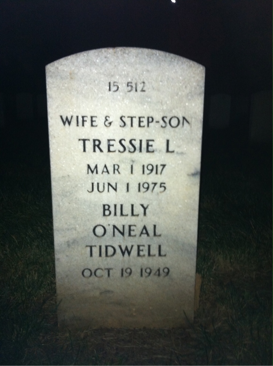 Back of headstone — Francis Menalis