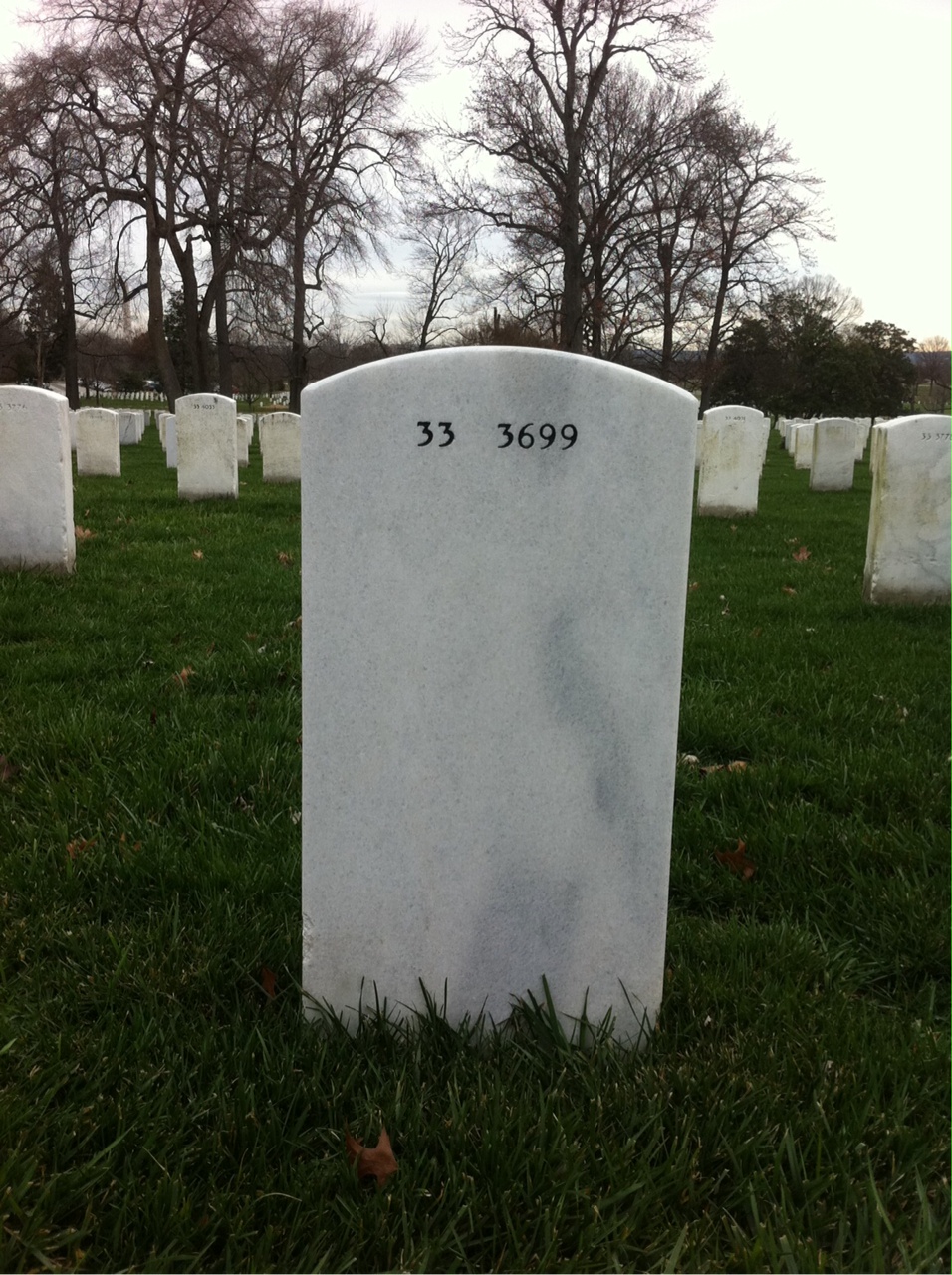 Back of headstone — Raymond Bobak