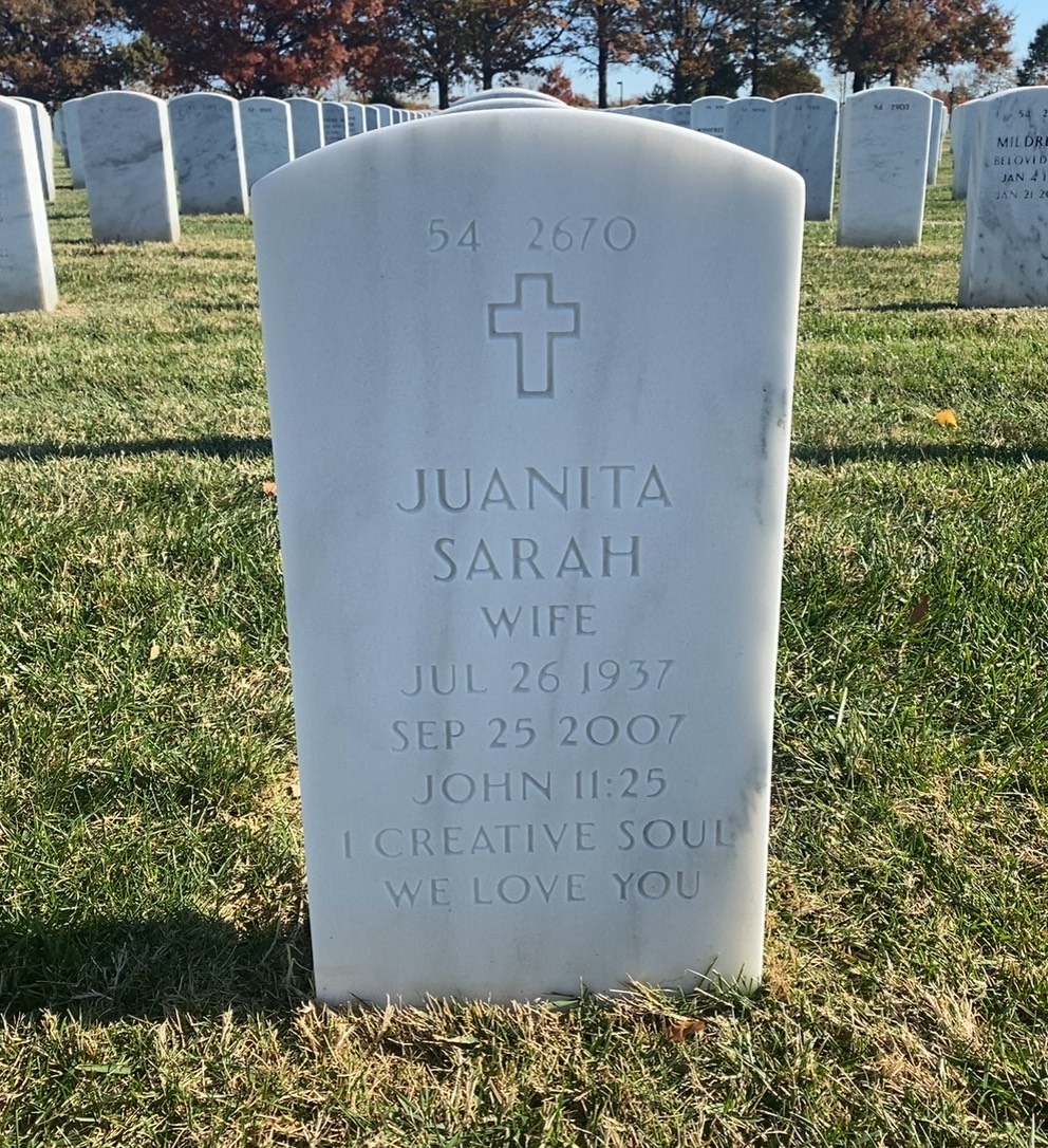 Back of headstone — Ronald Windham