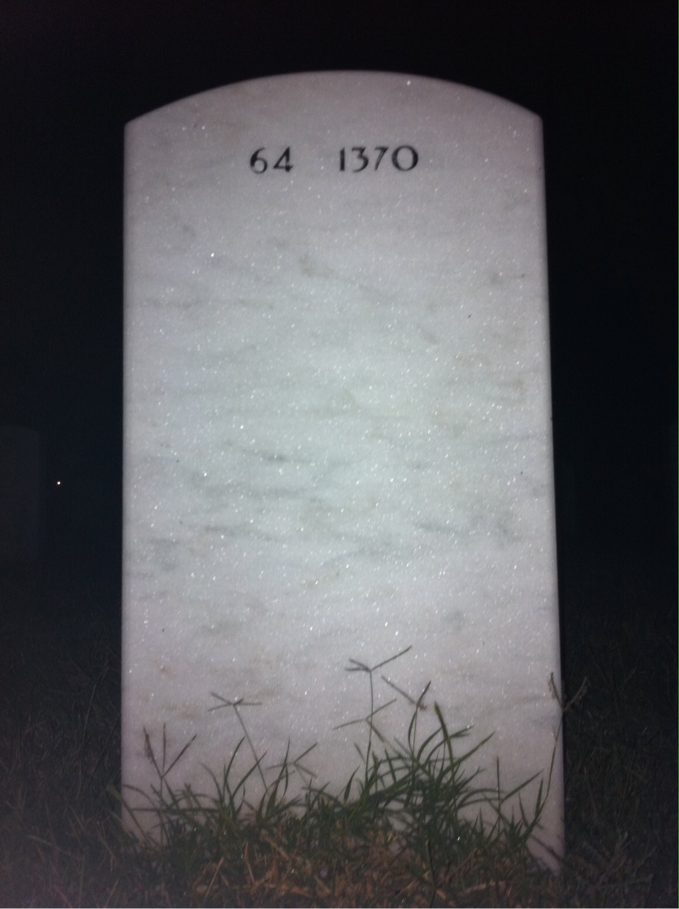 Back of headstone — Frank Darko