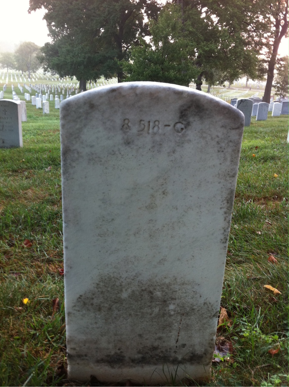 Back of headstone — James Mckenzie