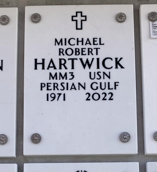 Headstone of Michael Robert Hartwick
