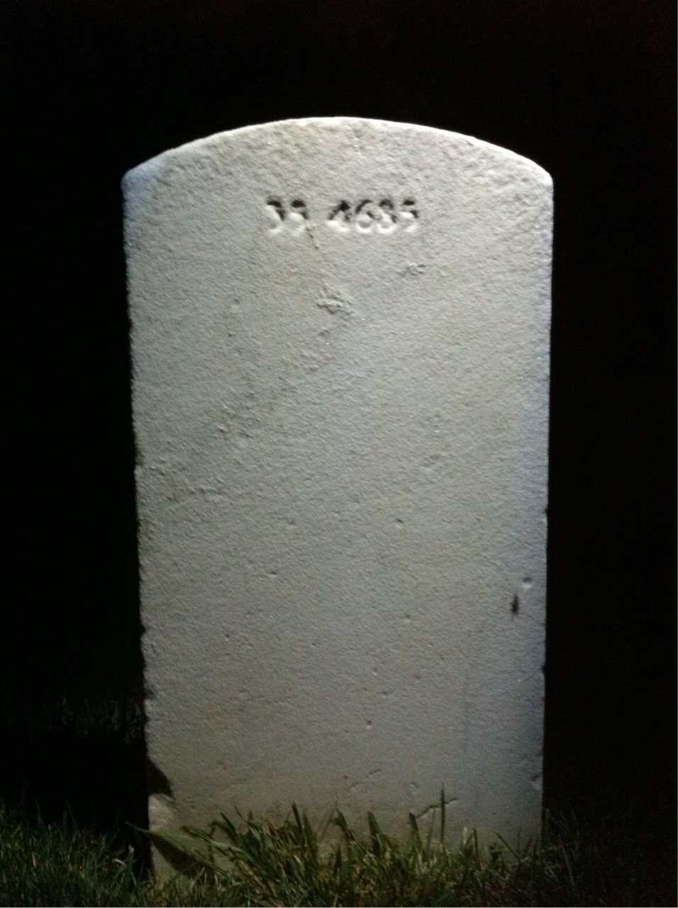 Back of headstone — Robert Millican