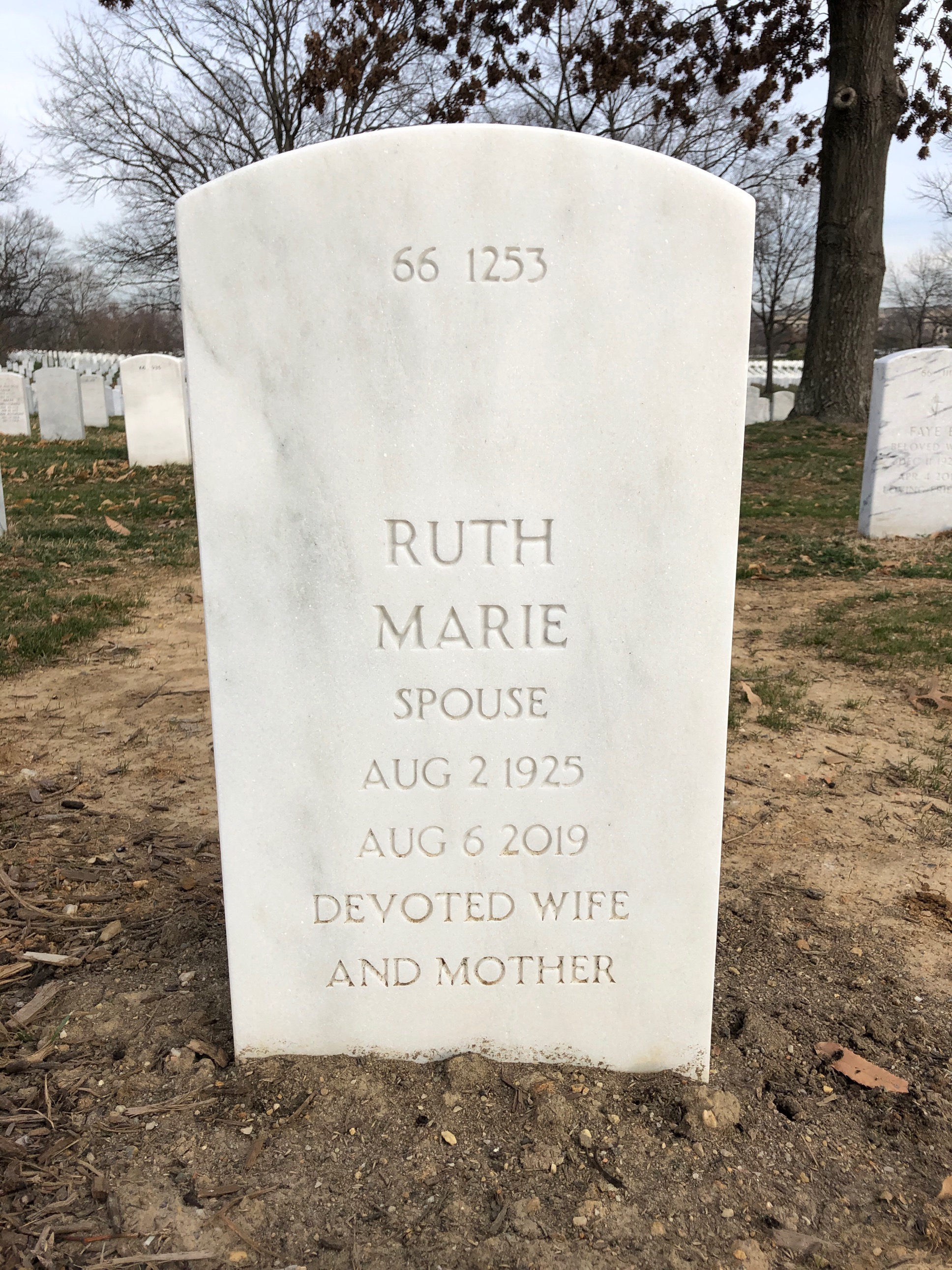 Back of headstone — Raimon Lehman