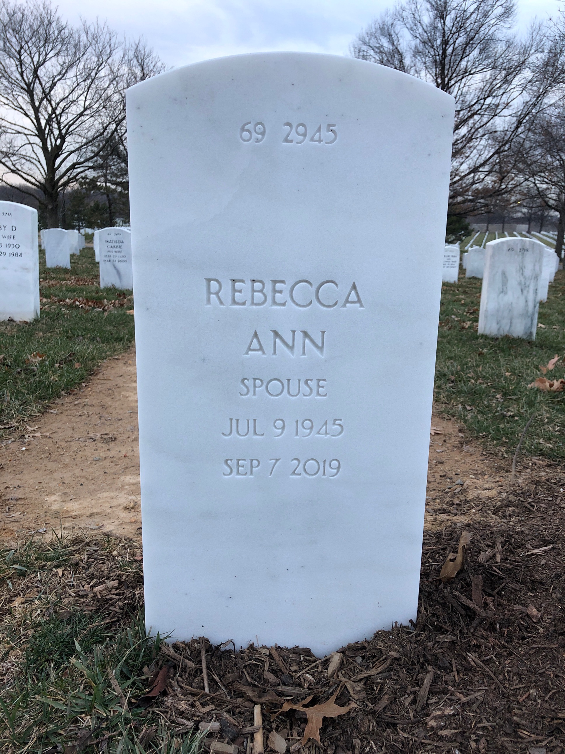 Back of headstone — Patrick O'Dea