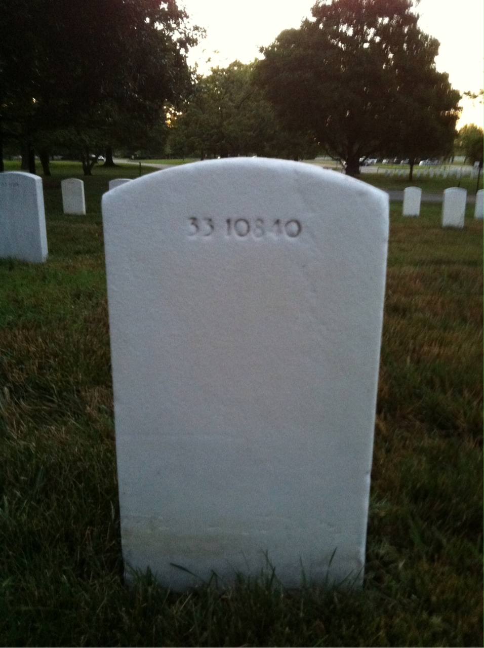 Back of headstone — John Milne