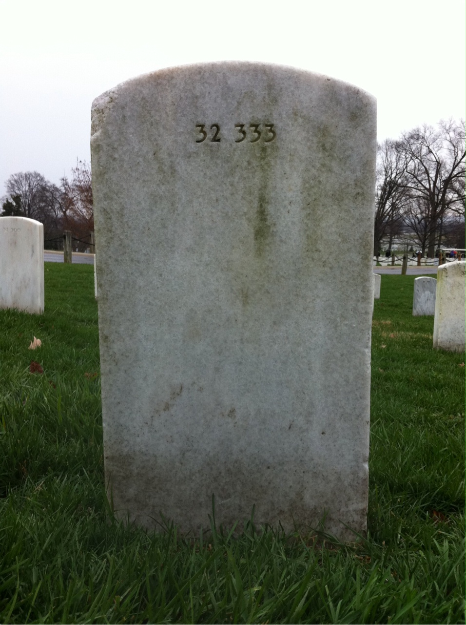 Back of headstone — Vora Mitchell