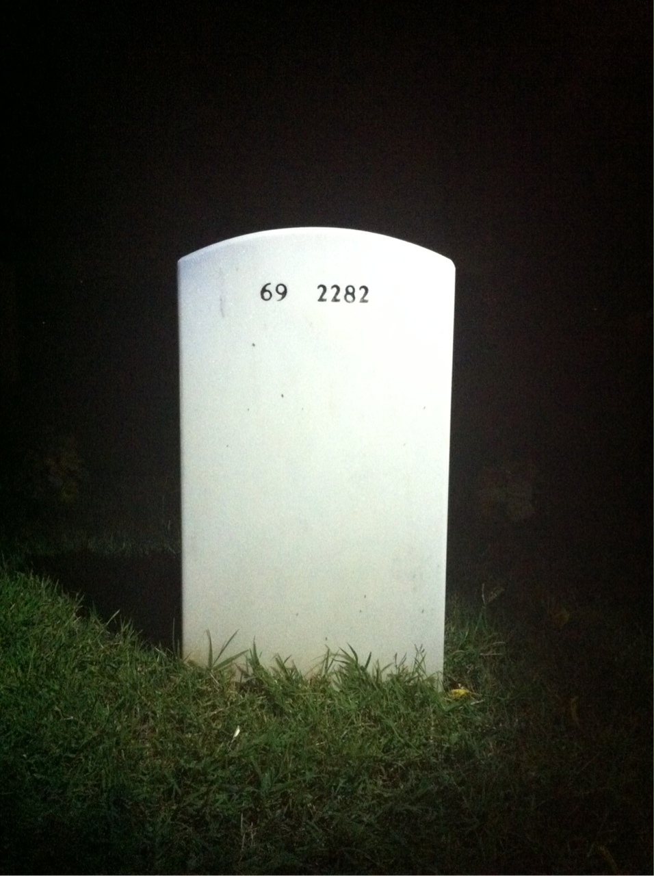 Back of headstone — Victor Ortiz