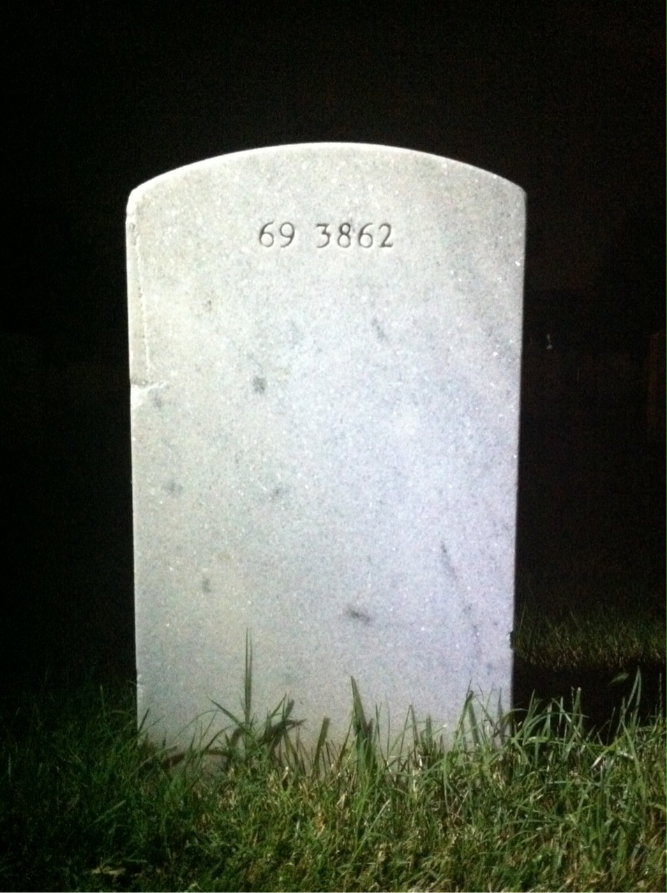 Back of headstone — Jerry Anderson
