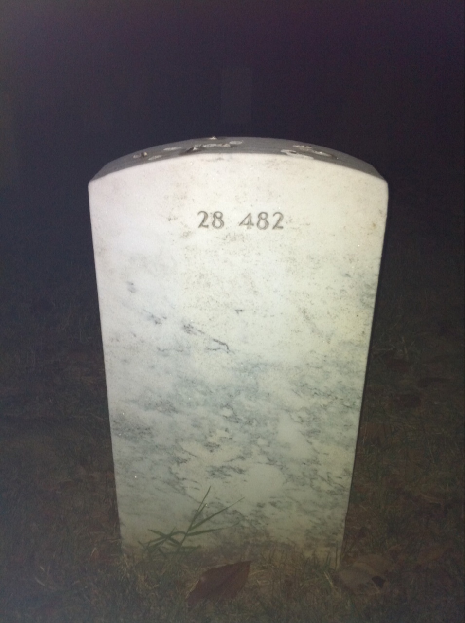Back of headstone — Lola Montague