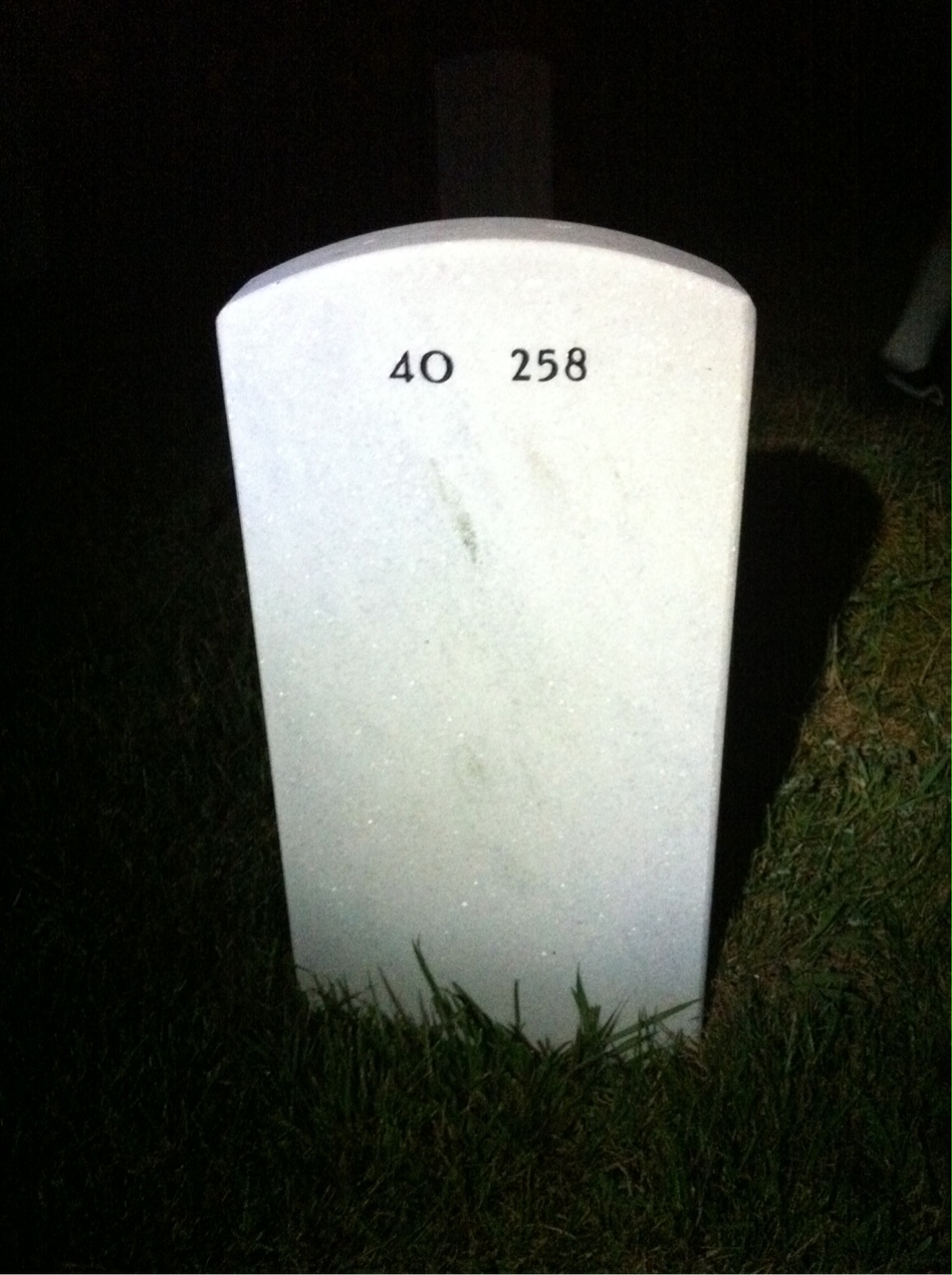 Back of headstone — William Elpers
