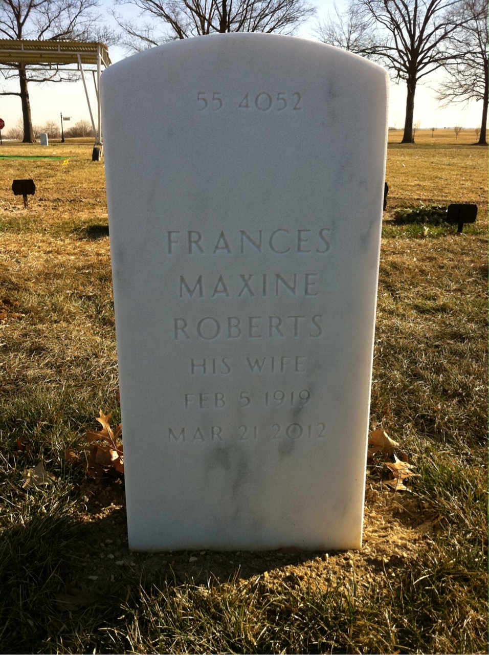Back of headstone — J Mitchell